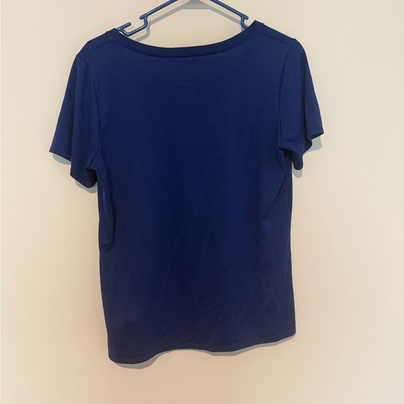 Nike Women's Short Sleeve Blue Tee - Picture 2 of 4